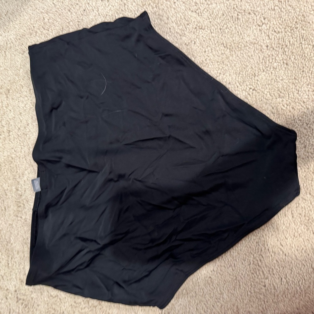 Black Aerie High Rise Full Coverage Bikini Bottoms